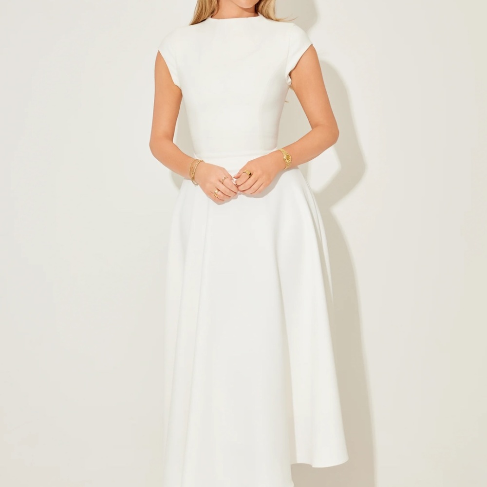 Cap Sleeve Midi Dress